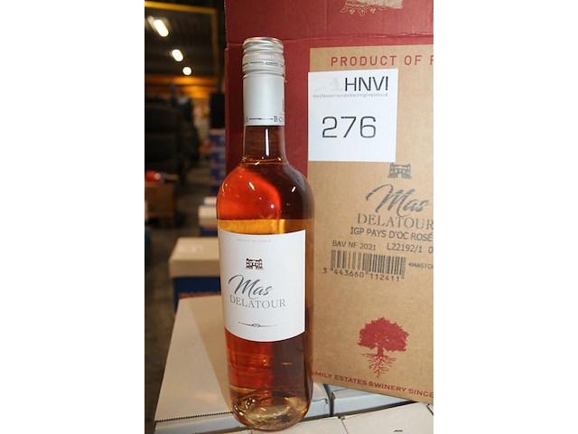 Zes flessen rose wijn mas delatour pays d'oc. - afbeelding 2 van  2