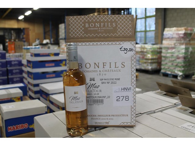 Zes flessen rose wijn mas delatour pays d'oc. - afbeelding 1 van  2