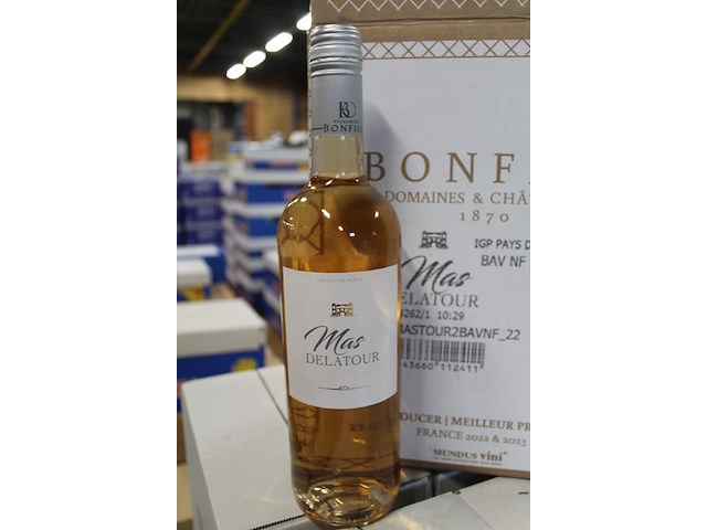 Zes flessen rose wijn mas delatour pays d'oc. - afbeelding 2 van  2