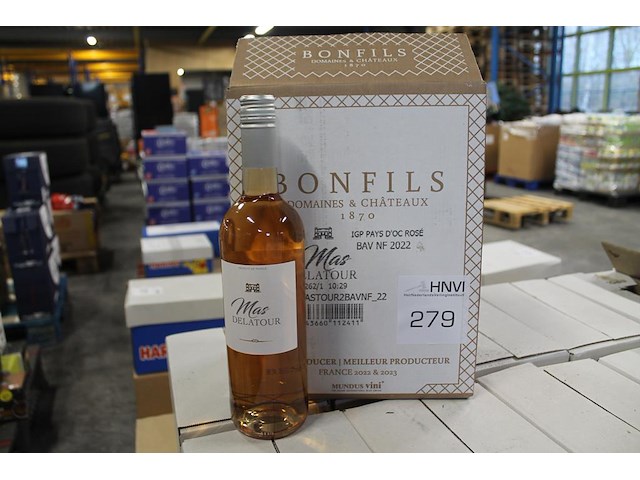 Zes flessen rose wijn mas delatour pays d'oc. - afbeelding 1 van  2