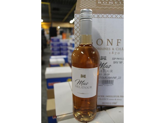 Zes flessen rose wijn mas delatour pays d'oc. - afbeelding 2 van  2