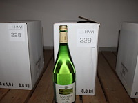 Zes flessen witte wijn sommergold. - afbeelding 1 van  2