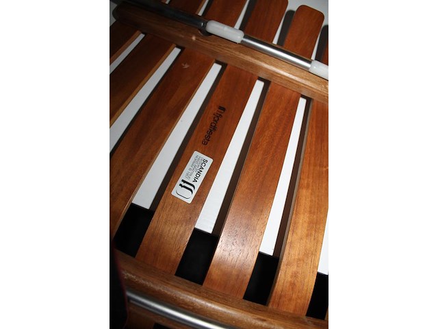 Zes houten designstoelen fjordfiesta scandia junior eiken designed by hans brattrud. - afbeelding 4 van  4