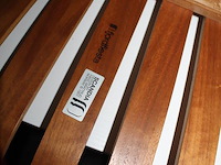 Zes houten designstoelen fjordfiesta scandia junior eiken designed by hans brattrud. - afbeelding 4 van  4