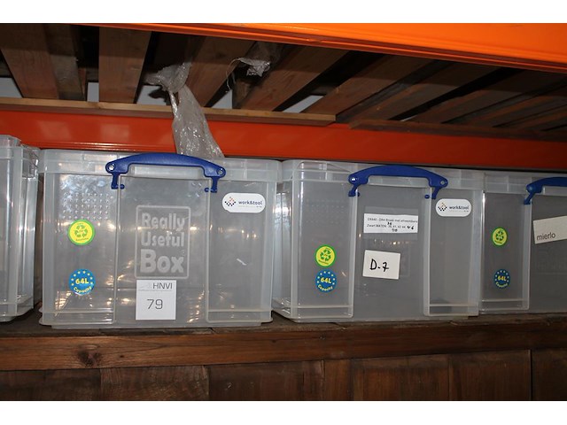Zes kunststof boxen really usefull box 64 liter. - afbeelding 2 van  2
