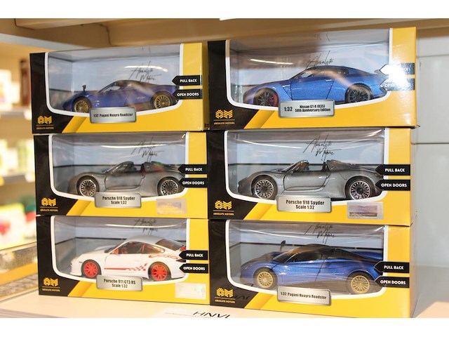 Zes speelgoed auto's absolute motors. - afbeelding 1 van  1