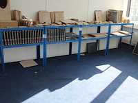 Zesdelige stellingkast blauw. afmeting 45 x 90 x 90 cm. let op: exclusief inhoud. - afbeelding 1 van  3