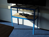 Zesdelige stellingkast blauw. afmeting 45 x 90 x 90 cm. let op: exclusief inhoud. - afbeelding 2 van  3