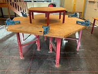 Zeskant werkbank met heuer bankschroeven - afbeelding 3 van  10