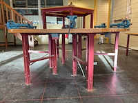 Zeskant werkbank met heuer bankschroeven - afbeelding 4 van  10