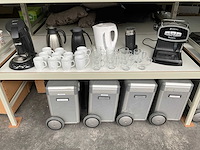 Zespresso turbotronic koffiemachine, waterkoker en glazen - afbeelding 1 van  7