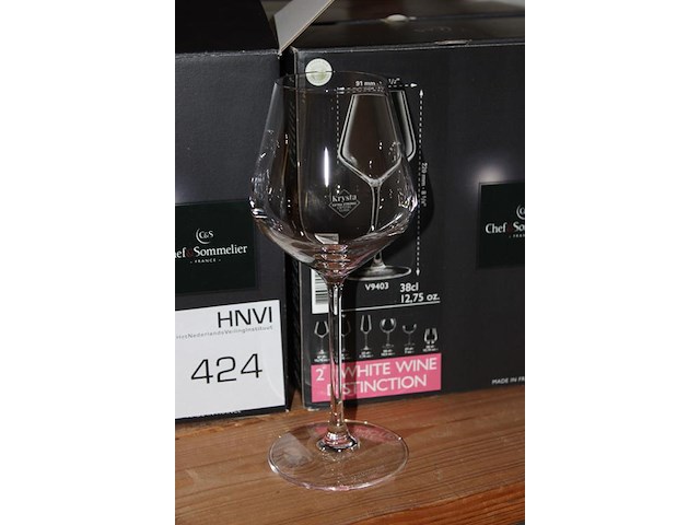 Zestien witte wijnglazen 38 cl. - afbeelding 2 van  2