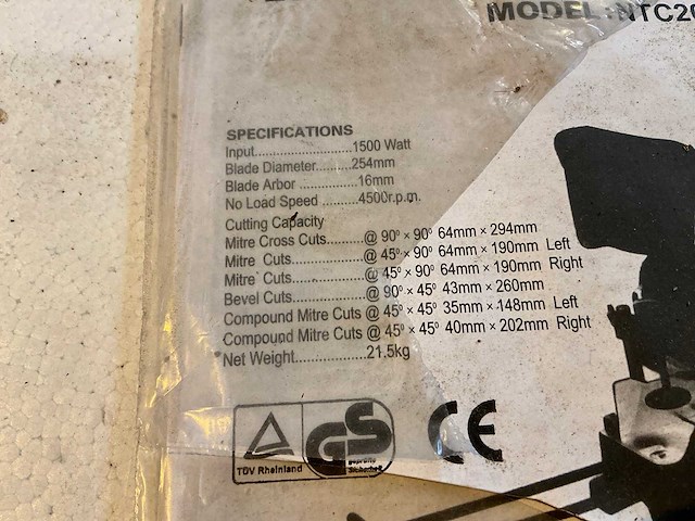 Zesto ntc2000 radiaalafkortzaagmachine - afbeelding 4 van  4