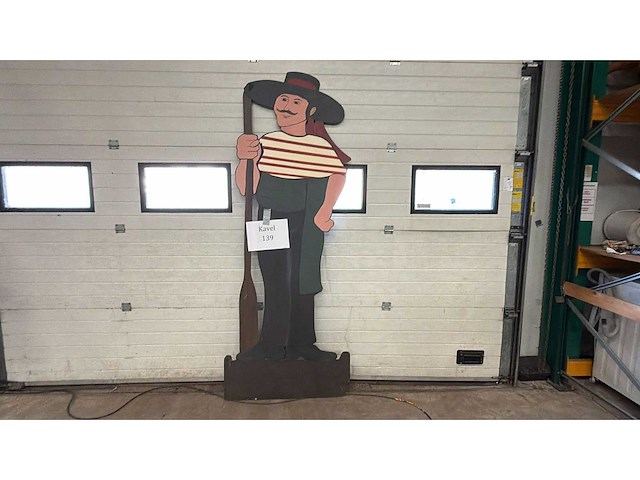 Zetstuk ; italië gondelvaarder venetië - afbeelding 1 van  1