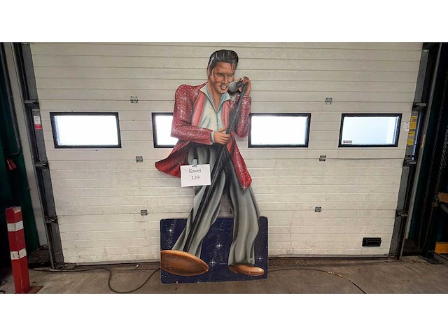 Zetstuk ; rock 'n roll elvis - afbeelding 1 van  1