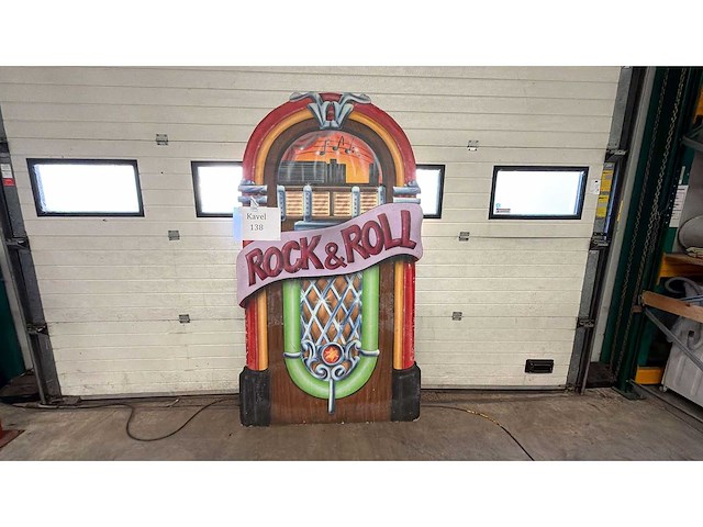 Zetstuk ; rock 'n roll jukebox - afbeelding 1 van  1