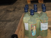 Zeven flessen mucura mojito. - afbeelding 1 van  2