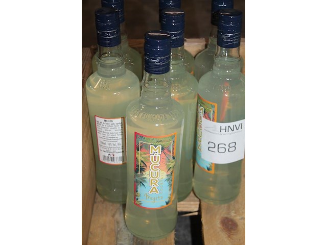 Zeven flessen mucura mojito. - afbeelding 2 van  2