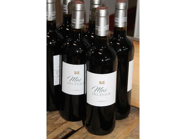 Zeven flessen rode wijn mas delatour pays d'oc. - afbeelding 2 van  2