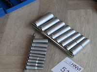 Zeventiendelige doppenset tengtools. maten 4 t/m 24 mm. - afbeelding 2 van  2