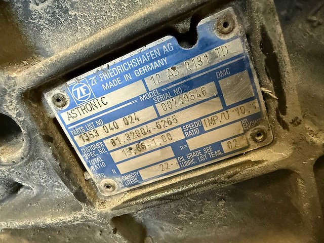 Zf - 12s2131 td - vrachtwagen versnellingsbak - afbeelding 5 van  5