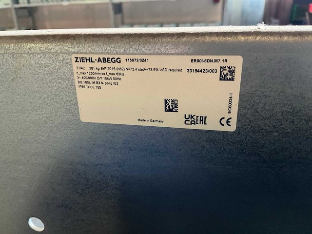 Zielh-abegg er90i-6dn.m7.1r ventilator - afbeelding 6 van  6