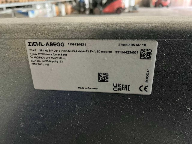Zielh-abegg er90i-6dn.m7.1r ventilator - afbeelding 7 van  7