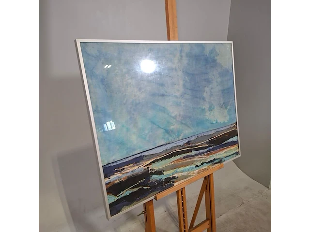 Zijde collage, maya wildevuur, compositie, 1986 - afbeelding 3 van  8