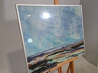 Zijde collage, maya wildevuur, compositie, 1986 - afbeelding 3 van  8