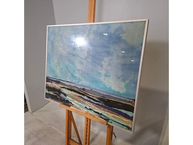 Zijde collage, maya wildevuur, compositie, 1986 - afbeelding 4 van  8