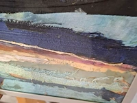 Zijde collage, maya wildevuur, compositie, 1986 - afbeelding 5 van  8