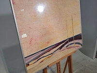 Zijde collage, maya wildevuur, compositie, 1987 - afbeelding 3 van  8
