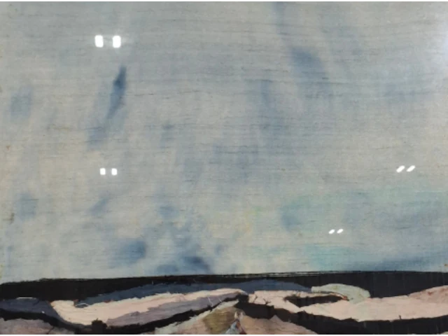 Zijde collage, maya wildevuur, compositie - afbeelding 1 van  8