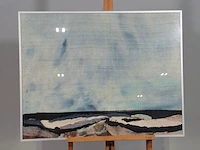 Zijde collage, maya wildevuur, compositie - afbeelding 2 van  8