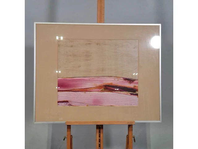 Zijde collage, maya wildevuur, stilte, 1984 - afbeelding 2 van  8