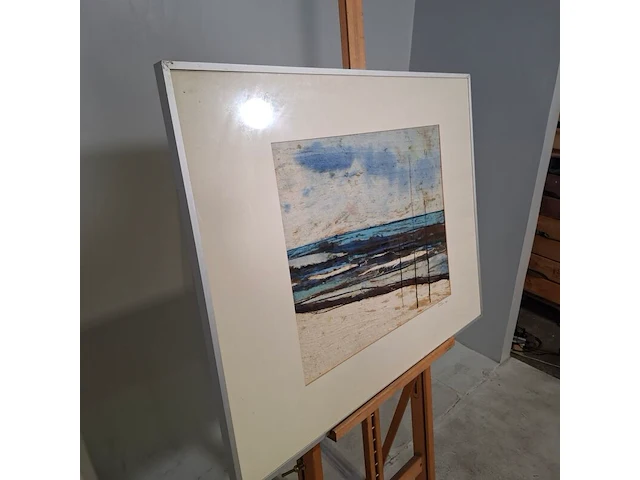 Zijde collage, maya wildevuur, strand, 1986 - afbeelding 5 van  8