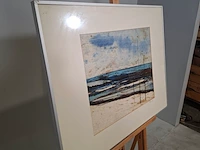 Zijde collage, maya wildevuur, strand, 1986 - afbeelding 5 van  8