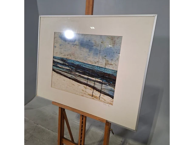 Zijde collage, maya wildevuur, strand, 1986 - afbeelding 6 van  8