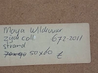 Zijde collage, maya wildevuur, strand, 1986 - afbeelding 8 van  8