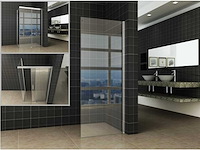 Zijwand 100x200cm easy clean 8mm glas - afbeelding 1 van  2
