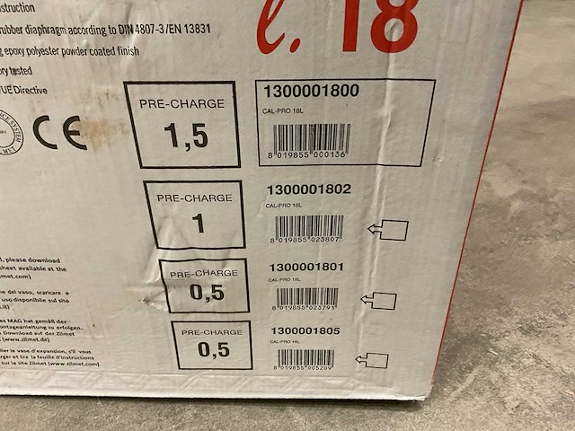 Zilmet cal-pro 18l expansievat - afbeelding 3 van  3