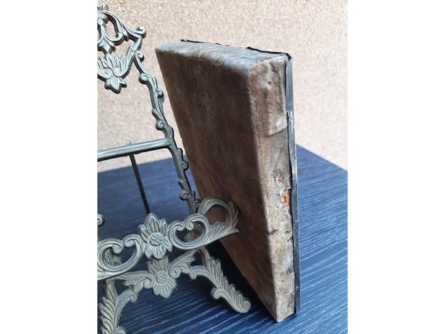 Zilver op hout, achterzijde linnen, 18e eeuw - afbeelding 4 van  5