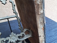 Zilver op hout, achterzijde linnen, 18e eeuw - afbeelding 4 van  5