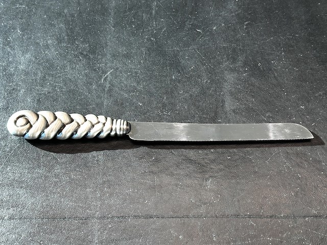 Zilveren broodmes - afbeelding 5 van  7