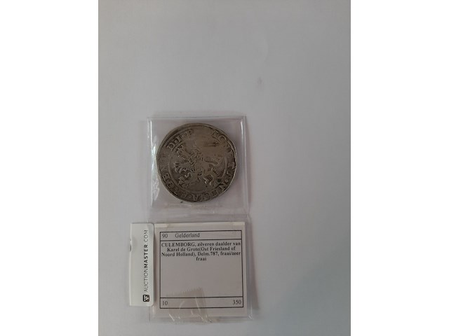 Zilveren daalder karel de grote jaar 787, culemborg, munt, 8e eeuw - afbeelding 4 van  7