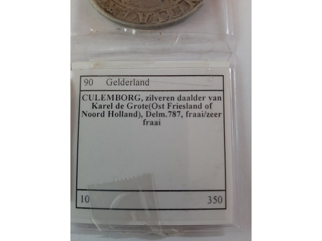Zilveren daalder karel de grote jaar 787, culemborg, munt, 8e eeuw - afbeelding 7 van  7