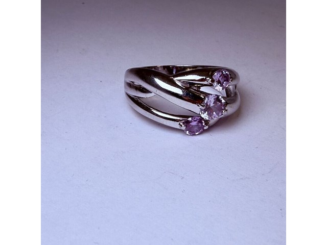 Zilveren dames ring - afbeelding 2 van  6