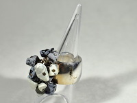 Zilveren design ring - afbeelding 1 van  5