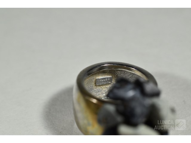 Zilveren design ring - afbeelding 5 van  5