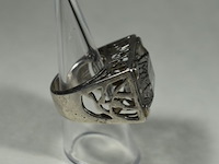 Zilveren design ring - afbeelding 2 van  6
